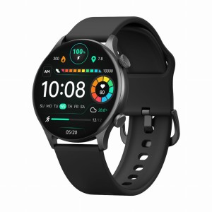 Nowoczesny Męski Czarny Zegarek Smartwatch Sportowy Fitness Wodoodporny