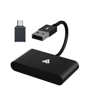 Bezprzewodowy czarny adapter samochodowy CarPlay