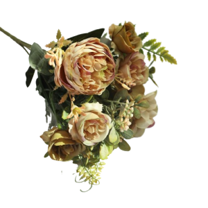  Dekoracyjny bukiet realistycznych sztucznych kwiatów kolorowych