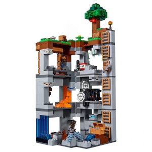 Zestaw klocki dla dzieci jaskinia MINECRAFT duża kopalnia 