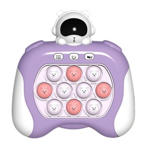 Gra zręcznościowa POP IT antystresowa  sensoryczna FAST PUSH elektryczna ćwiczenie reakcji PODŚWIETLENIE