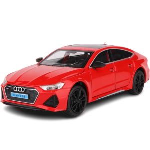 Model samochodu sportowej limuzyny Audi RS7 w skali 1:24 czerwony
