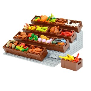 Klocki Akcesoria Jedzenie 100szt