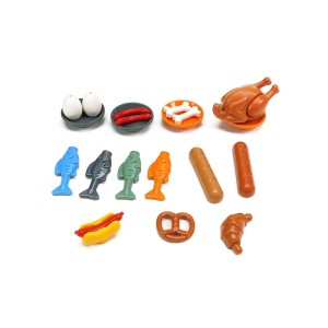 Klocki Akcesoria Jedzenie 12szt