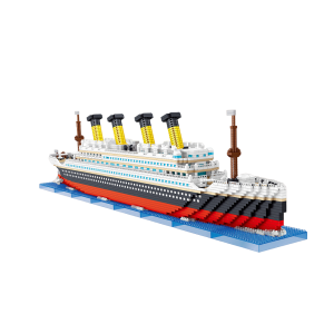Zestaw klocków budowanie dużego statku wycieczkowego 4404 szt + podstawka