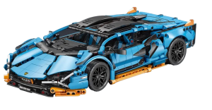 Zestaw Klocki TECHNIC dla dzieci samochód NIEBIESKIE LAMBORGHINI SKALA 1:14 1229 szt