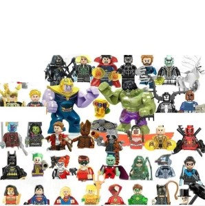 Zestaw postacie minifigurek AVENGERS bohaterowie 32 szt.