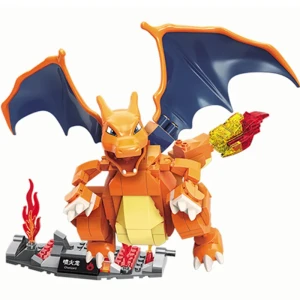 Klocki dla dzieci zabawka postać DUŻA figurka POKEMON Charizard