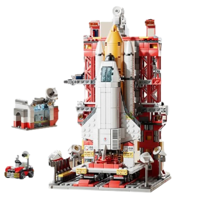 Duży zestaw klocków STATEK KOSMICZNY rakieta 1089 szt. + 4 figurki