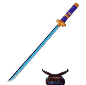 Zestaw klocki Miecz Samurajski ninja 498 szt + stojak