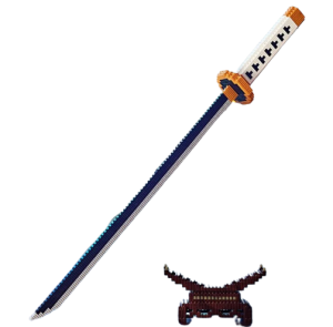 Zestaw klocki Miecz Samurajski ninja 498 szt + stojak