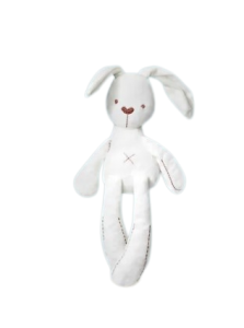 Duża maskotka dla dzieci pluszak pacynka BIAŁY KRÓLIK 40 CM przytulanka