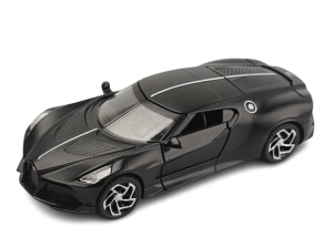 Zabawka model samochodu sportowego Bugatti Noire ze świecącymi światłami skala 1:32