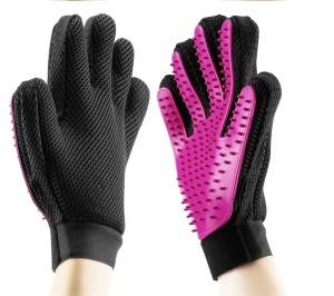 Gumowa rękawica do kąpieli zwierząt pielęgnacja sierści futerka masaż