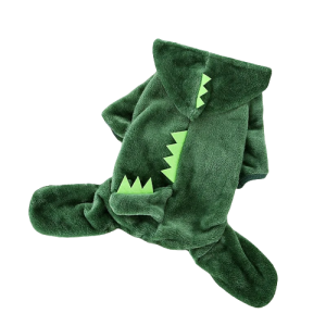 Modne miękkie ubranko polar kamizelka bluza dla zwierząt domowych PSA i KOTA dinozaur