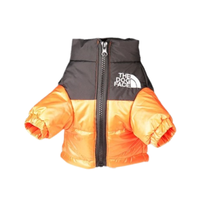 Modna zimowa kurtka dla zwierząt domowych PSA dwukolorowa kamizelka