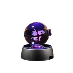 Lampka LED pokeball 3D dekoracja POKEMON anime NINETALES