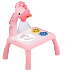 Projektor LED dla dzieci RYSOWANIE na tablicy ŻYRAFA zabawka edukacyjna