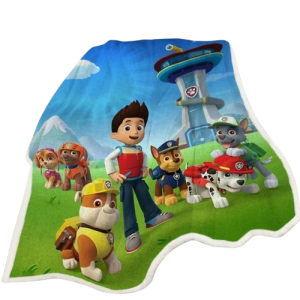 Koc polarowy dla dzieci PSI PATROL pleid