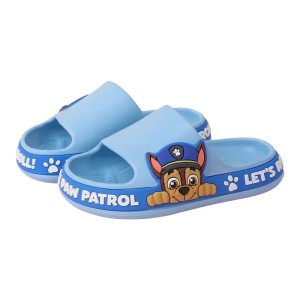 Klapki 3D PSI PATROL Antypoślizgowe dla dzieci UNISEX miękkie Niebieskie CHASE