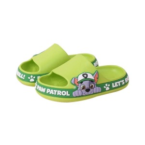 Klapki 3D PSI PATROL Antypoślizgowe dla dzieci UNISEX miękkie Zielone TRACKER