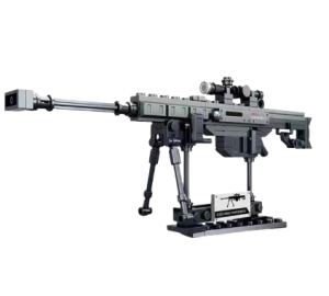 Klocki replika broni model szturmowy Barrett M82 Karabin Maszynowy 130 szt.