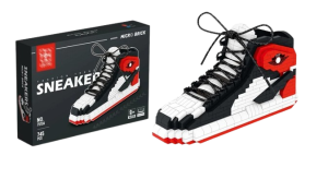 Klocki organizer na akcesoria biurowe w kształcie butów SNEAKERSY ozdoba 745 szt.