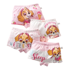 Zestaw bielizna dla dzieci bokserski dla dziewczynki PSI PATROL 4 pary SKYE