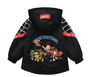 Jesienna Kurtka z kapturem dziecięca PSI PATROL czarna MARSHALL