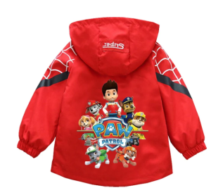  Jesienna Kurtka z kapturem dziecięca PSI PATROL czerwona MARSHALL