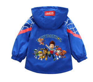  Jesienna Kurtka z kapturem dziecięca PSI PATROL niebieska MARSHALL