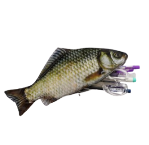 Piórnik szkolny w kształcie RYBY dla wędkarza na artykuły biurowe