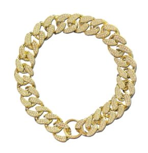 Łańcuch ozdobny akcesoria obroża dla psa CHAIN złoty