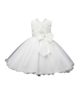 Dziecięca suknia balowa sukienka dla dziewczynki BIAŁA roz. 100-160