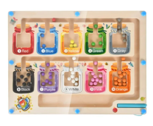 Gra zręcznościowa MONTESSORI dla dzieci zabawka edukacyjna Labirynt Magnetyczny