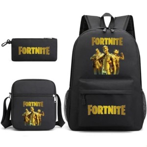 Duży zestaw plecak szkolny dla dzieci FORTNITE tornister 3 w 1 listonoszka torba + piórnik