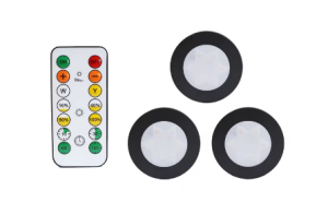 Zestaw lampek podściennych LED nowoczesne oświetlenie 3 szt. + pilot