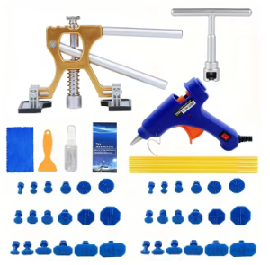 Zestaw do usuwania wgnieceń maszynka pistolet do kleju 47 elementów + końcówki