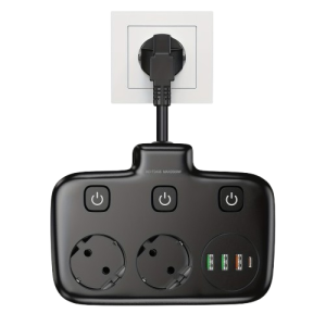 Listwa zasilająca Gniazdko Rozdzielacz + USB  2.1A