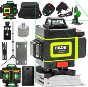 HILDA Poziomica Laserowa 360 Płaszczynowa 4D Laser Krzyżowy