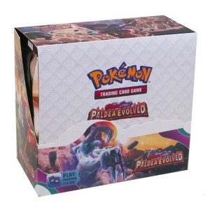 Karty POKEMON dla dzieci Booster Box Paldea Evolved 324 szt