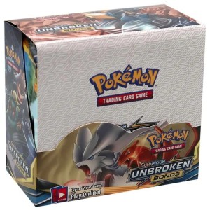 Karty POKEMON dla dzieci Booster Box Sun Moon Unbroken Bonds 324 szt