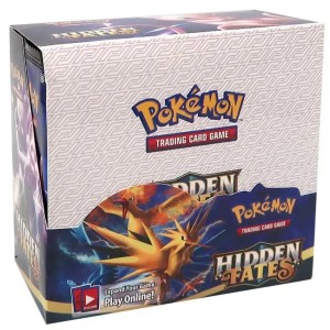 Karty POKEMON dla dzieci Booster Box Hidden Fates 324 szt