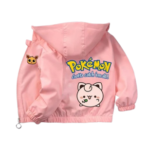 Jesienna Kurtka POKEMON z kapturem dziecięca PIKACHU