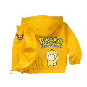 Jesienna Kurtka POKEMON z kapturem dziecięca PIKACHU