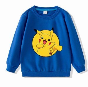 Bluza dziecięca 3D UNISEX crewneck POKEMON ubranie Pikachu