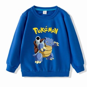 Bluza dziecięca 3D UNISEX crewneck POKEMON ubranie BLASTOISE