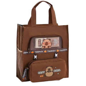 Torba do szkoły CAPYBARA płucienna torebka dla dzieci