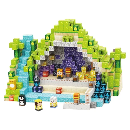 Minecraft Duży Zestaw Klocki Magnetyczne 300szt Kolekcjonerskie (6).webp