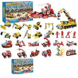 Kalendarz Adwentowy Świąteczny Straż Pożarna Pojazdy i Figurki